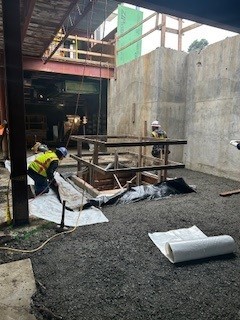 vapor barrier rebar install