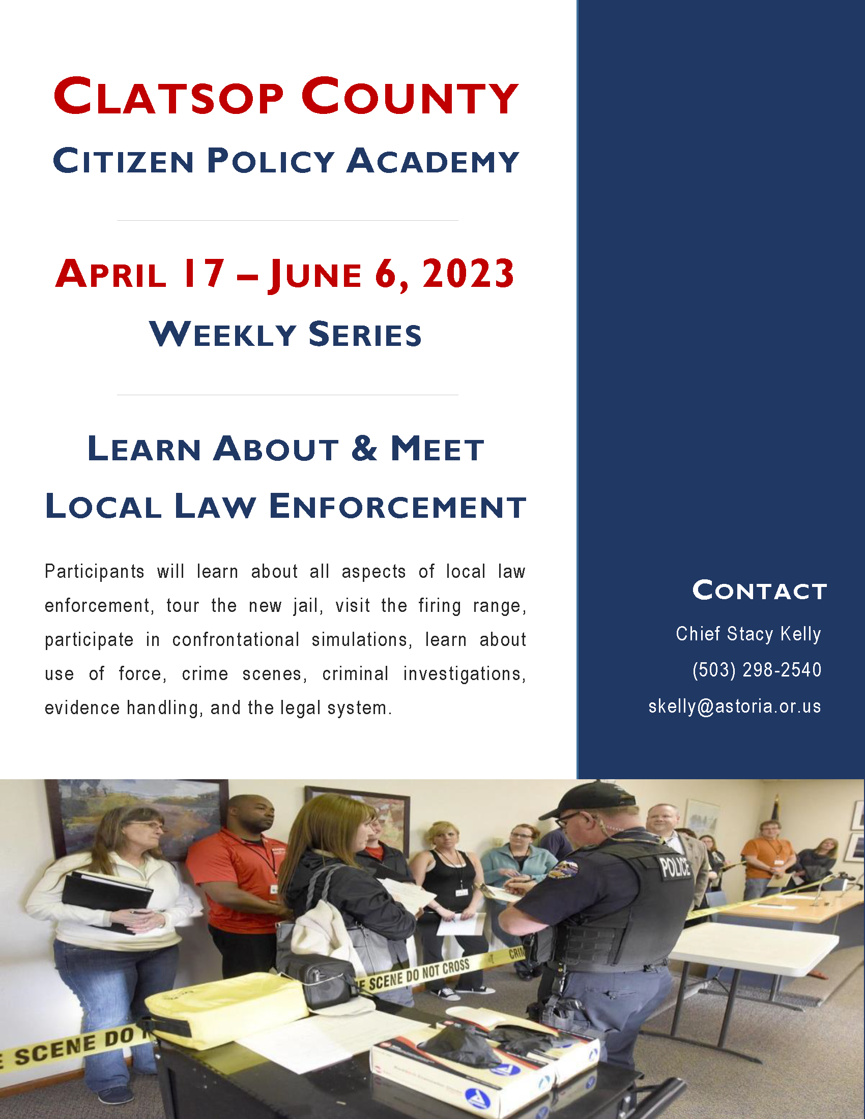 Astoria Police Department: Citizen Police Academy